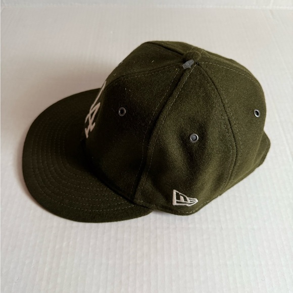 LOS ANGELES DODGERS NEW OLIVE WOOL ADJUSTABLE - Picture 9 of 11
